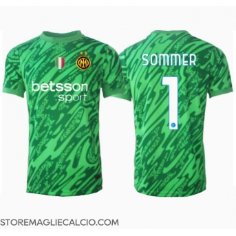Inter Milan Yann Sommer #1 Portiere Maglia Gara Casa Repliche 2024-25